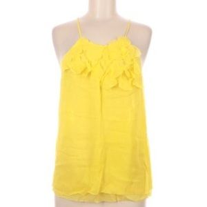 ☀️☀️HERA sunshine yellow silk halter top☀️☀️